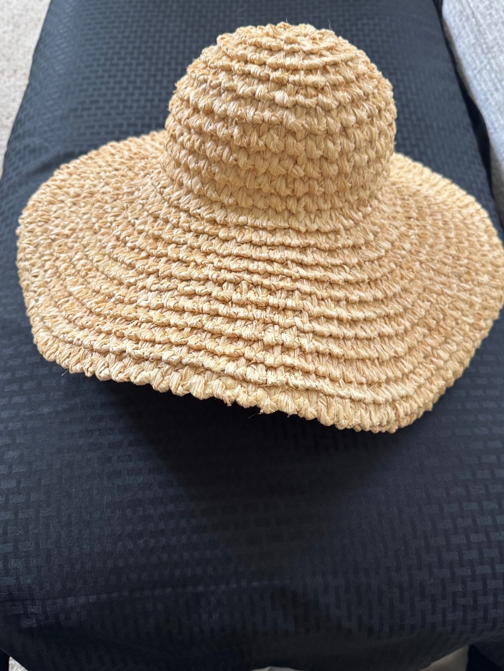 Maurizio Sparato Wide-Brimmed Straw Floppy Hat
